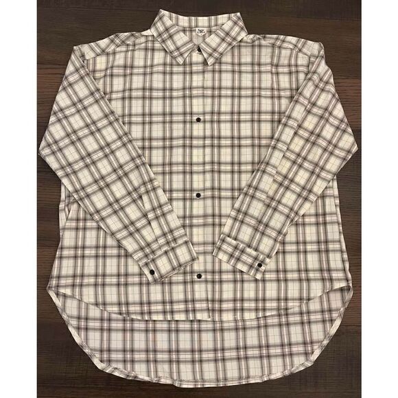 SEW In Love Long Sleeve Plaid Button Up Top - Picture 2 of 11